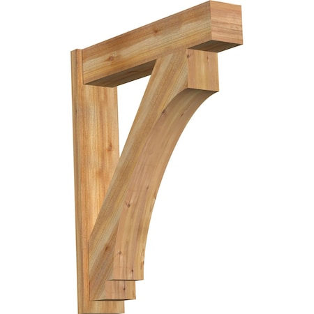 Ekena Millwork Imperial Block Rough Sawn Outlooker, Western Red Cedar, 8"W x 36"D x 44"H OUT08X36X44IMP05RWR